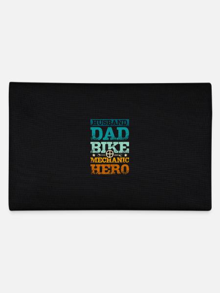 Husband dad bike mechanic hero - Pencil Case - black - Back
