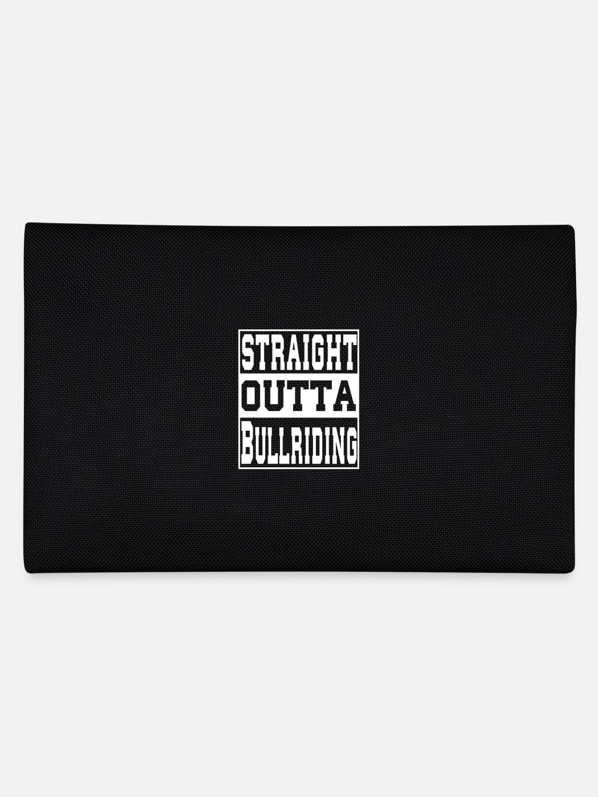 Bullriding saying funny - Pencil Case - black - Back