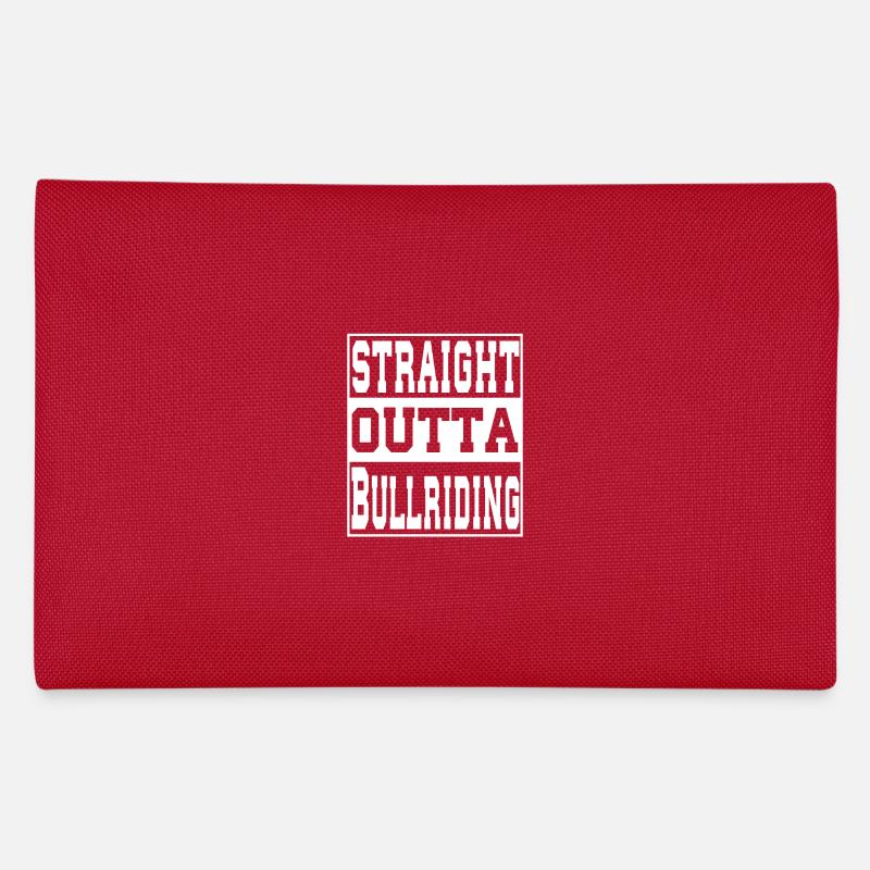 Bullriding Spruch lustig Federtasche