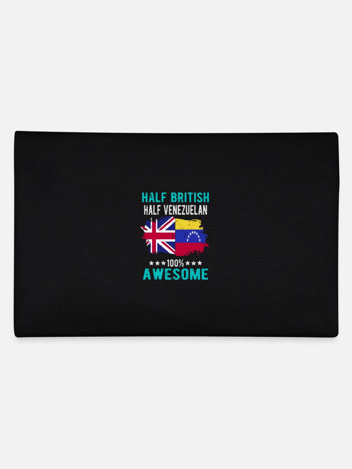 Half British Half Venezuelan - Pencil Case - black - Back