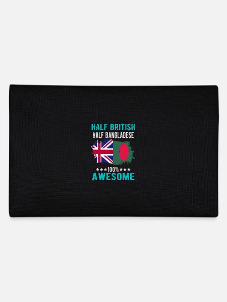 Half British Half Bangladeshi - Pencil Case - black - Back