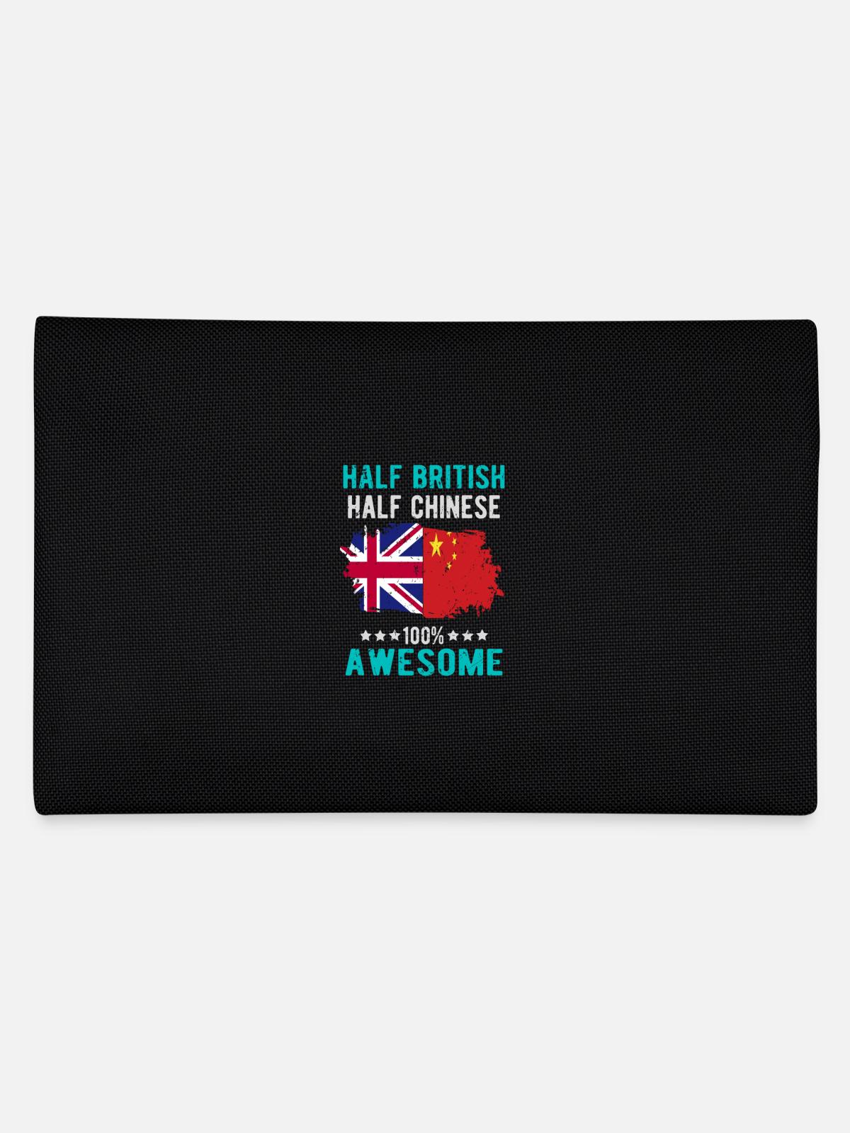 Half British Half Chinese - Pencil Case - black - Back