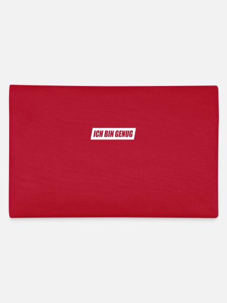 Ich Bin Genug I Am Enough Affirmation Achtsamkeit - Federtasche - Rot - Hinten