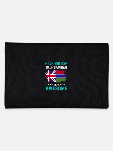 Half British Half Gambian - Pencil Case - black - Back