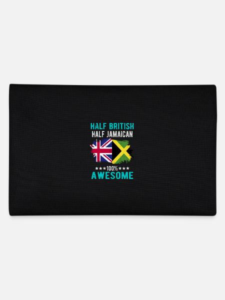 Half British Half Jamaican - Pencil Case - black - Back