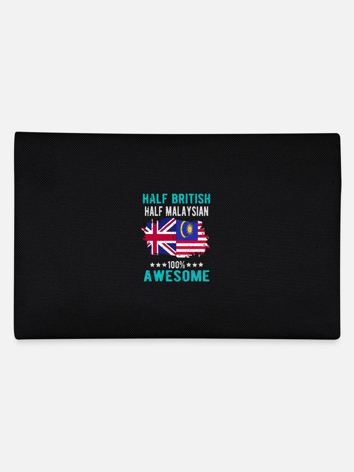 Half British Half Malaysian - Pencil Case - black - Back