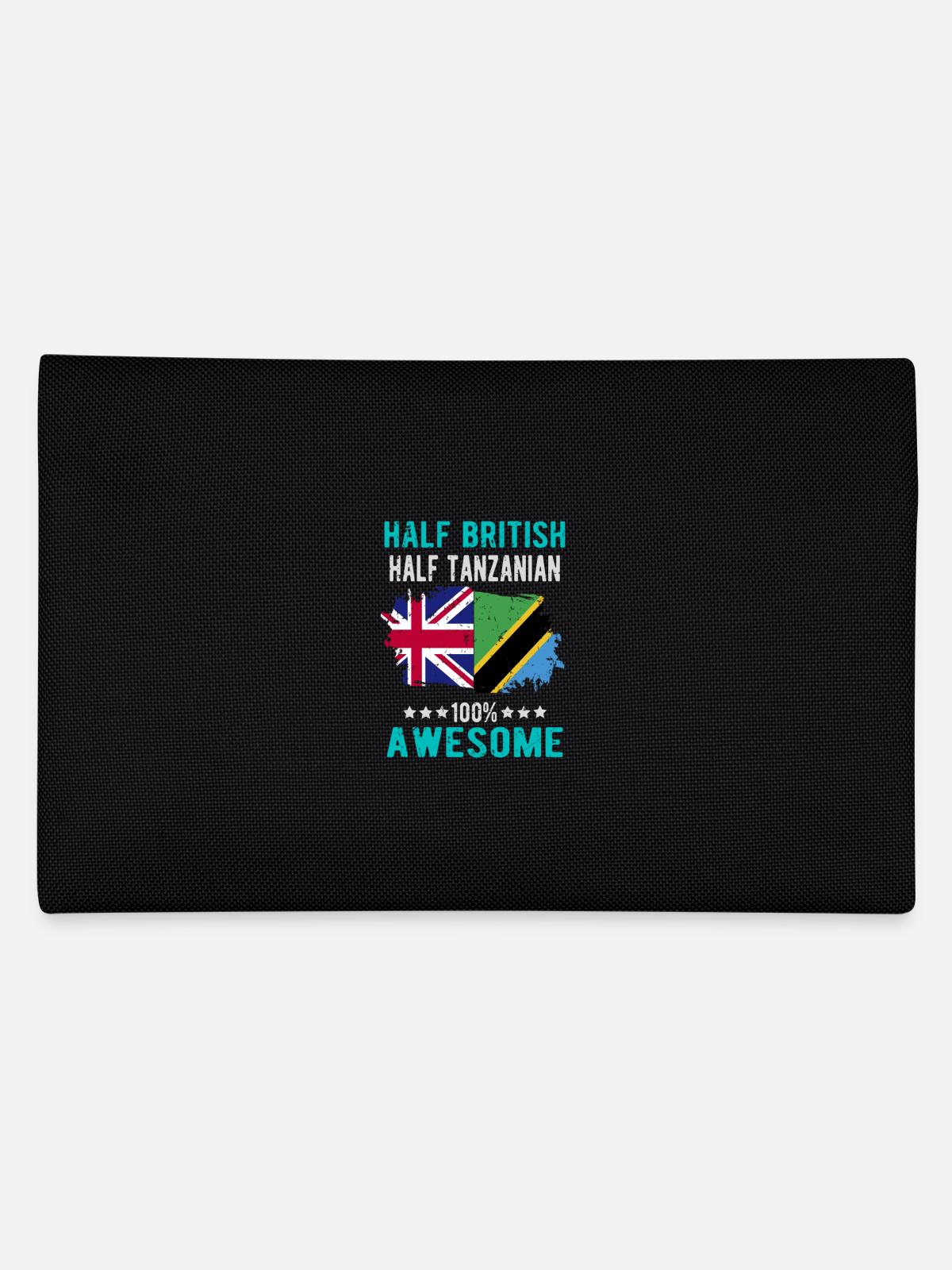 Half British Half Tanzanian - Pencil Case - black - Back