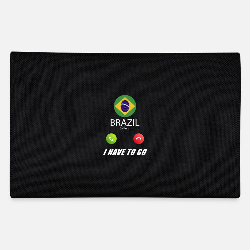 Brasilien ruft an Lusiger Flaggen Spruch Federtasche