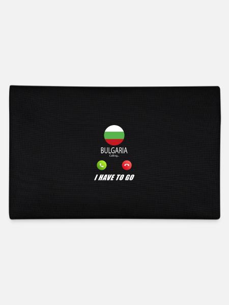 La Bulgarie appelle le drapeau Lusiger Slogan - Trousse - noir - Dos
