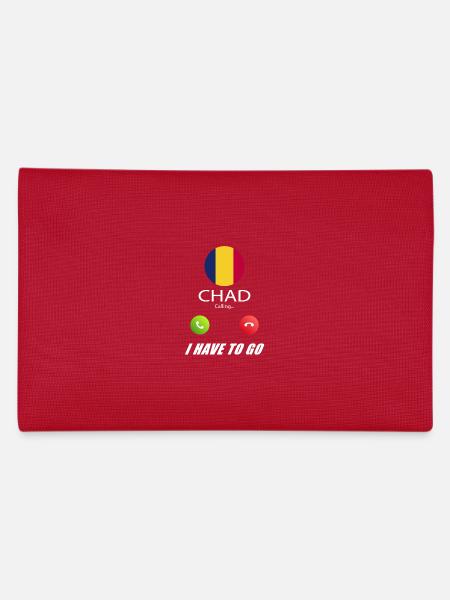 Chad calls lusiger flags saying - Pencil Case - red - Back