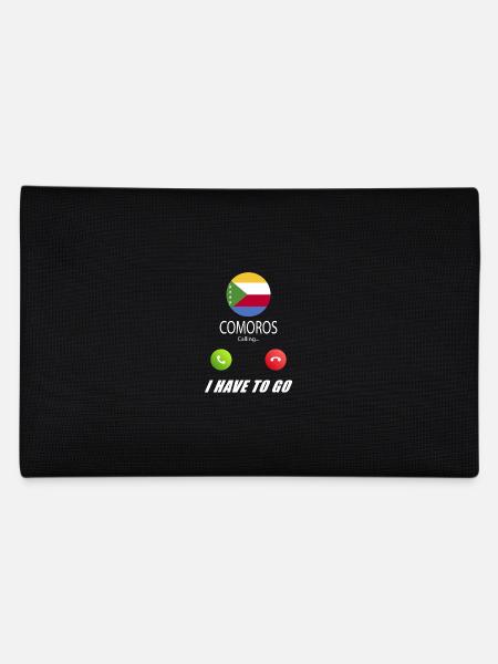 Comoros calls to Lusiger flags saying - Pencil Case - black - Back