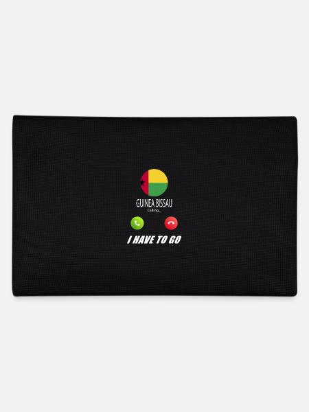 Guinea Bissau ruft an Lusiger Flaggen Spruch - Federtasche - Schwarz - Hinten
