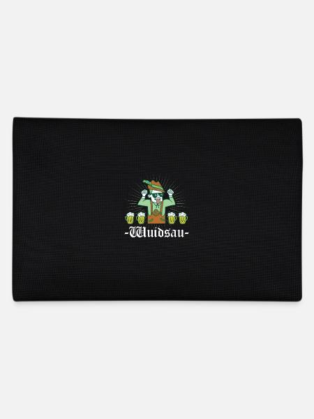 Wuidsau Wildsau - Federtasche - Schwarz - Hinten