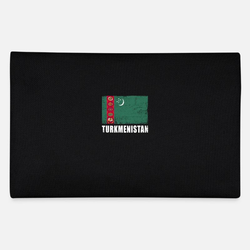 Drapeau du Turkménistan Grunge Drapeau du Turkménistan Trousse