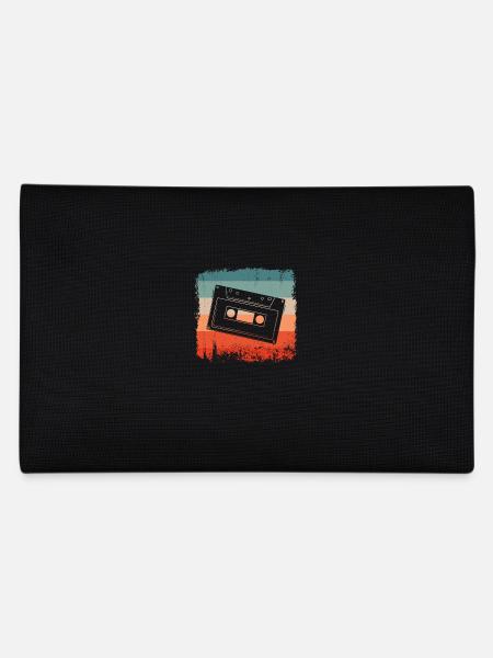Audio Cassette Retro Tape - Pencil Case - black - Back