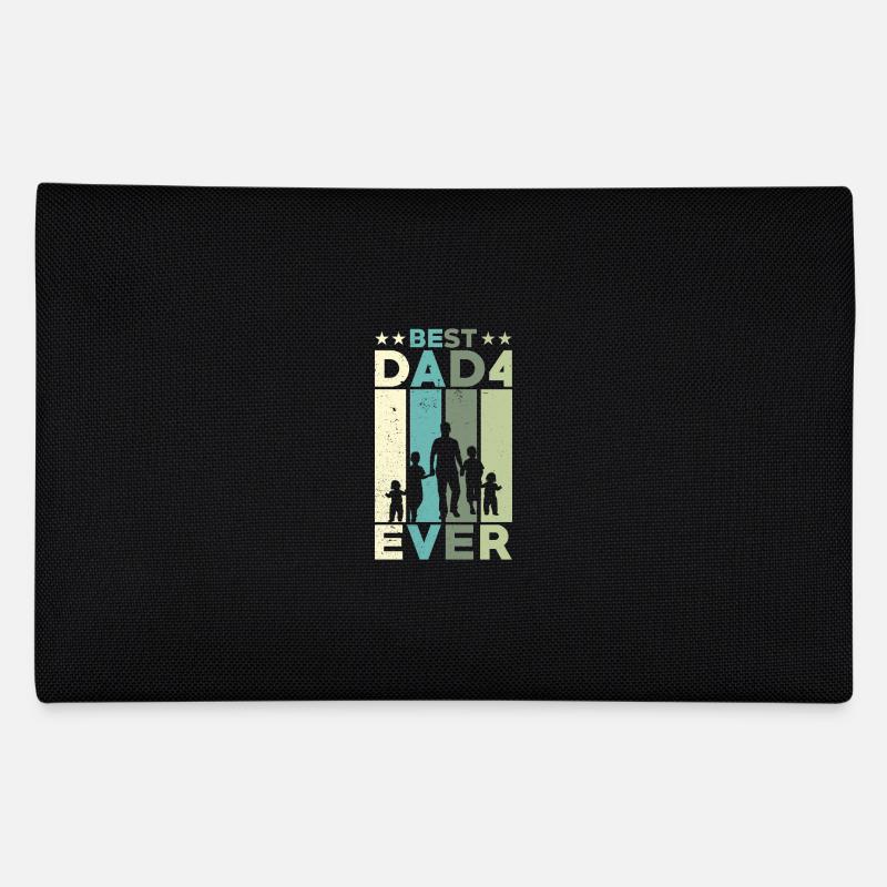 Bester Vater Aller Zeiten Retro Vier Kinder Bester Federtasche