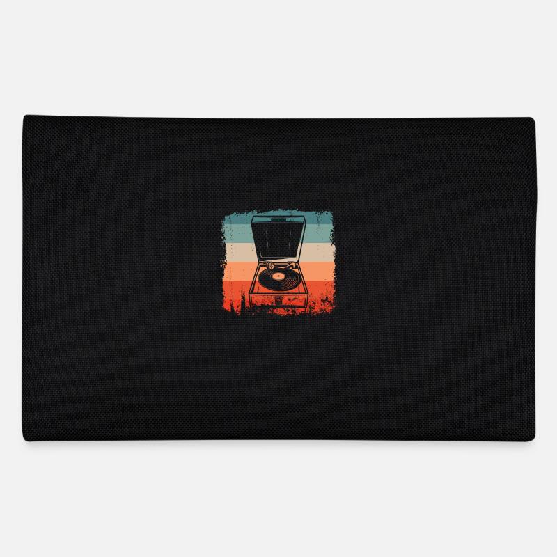 Vinyl Plattenspieler Retro Vinyl - Federtasche - Schwarz