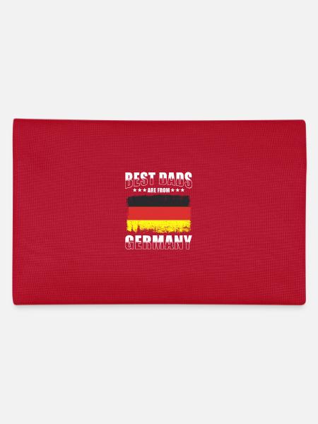 Deutscher Vater Die Besten Väter Deutsche Flagge - Federtasche - Rot - Hinten