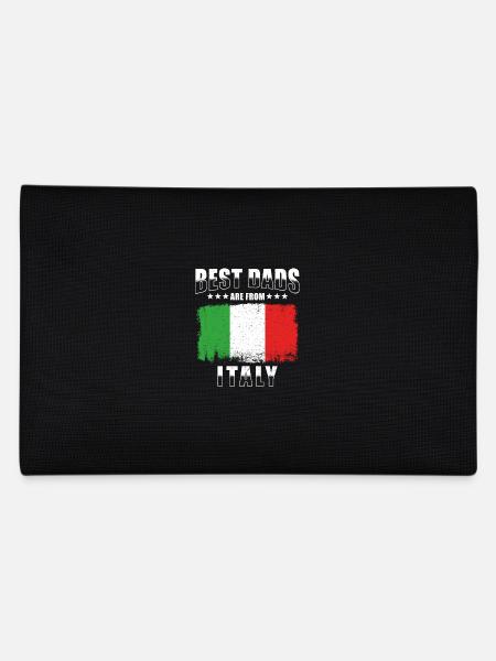 Italian Father Best Fathers Italy - Pencil Case - black - Back