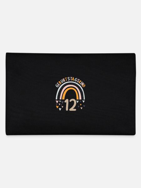 12 Jahre alt Rainbow Regenbogen 12. Geburtstag - Federtasche - Schwarz - Hinten