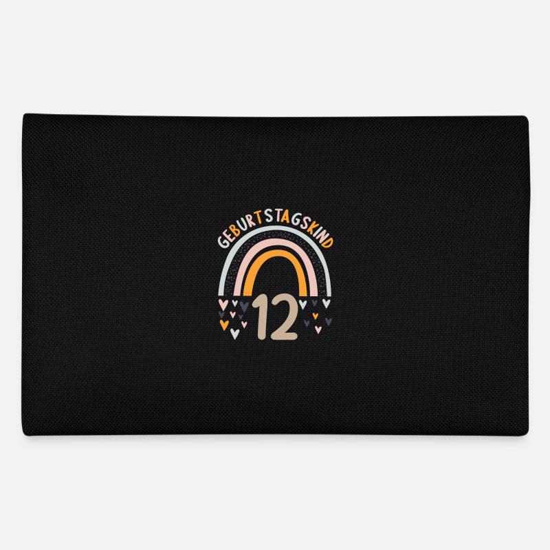 12 Jahre alt Rainbow Regenbogen 12. Geburtstag - Federtasche - Schwarz