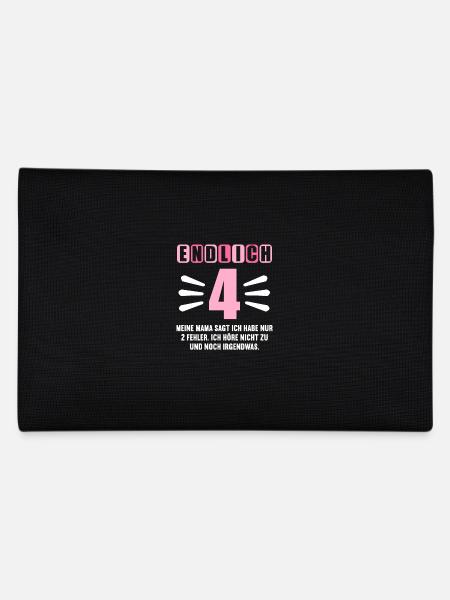 Endlich 4 Mama sagt hab nur 2 Fehler 4. Geburtstag - Federtasche - Schwarz - Hinten