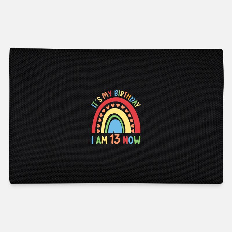13 Jahre alt Rainbow Regenbogen 13. Geburtstag Federtasche