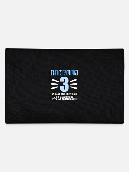 Finally 3 mom says have only 2 mistakes 3rd birthday - Pencil Case - black - Back