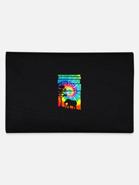 Afrika Safari Elefant - Federtasche - Schwarz - Hinten