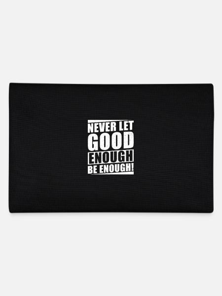 Motivation Success Goals Saying - Pencil Case - black - Back