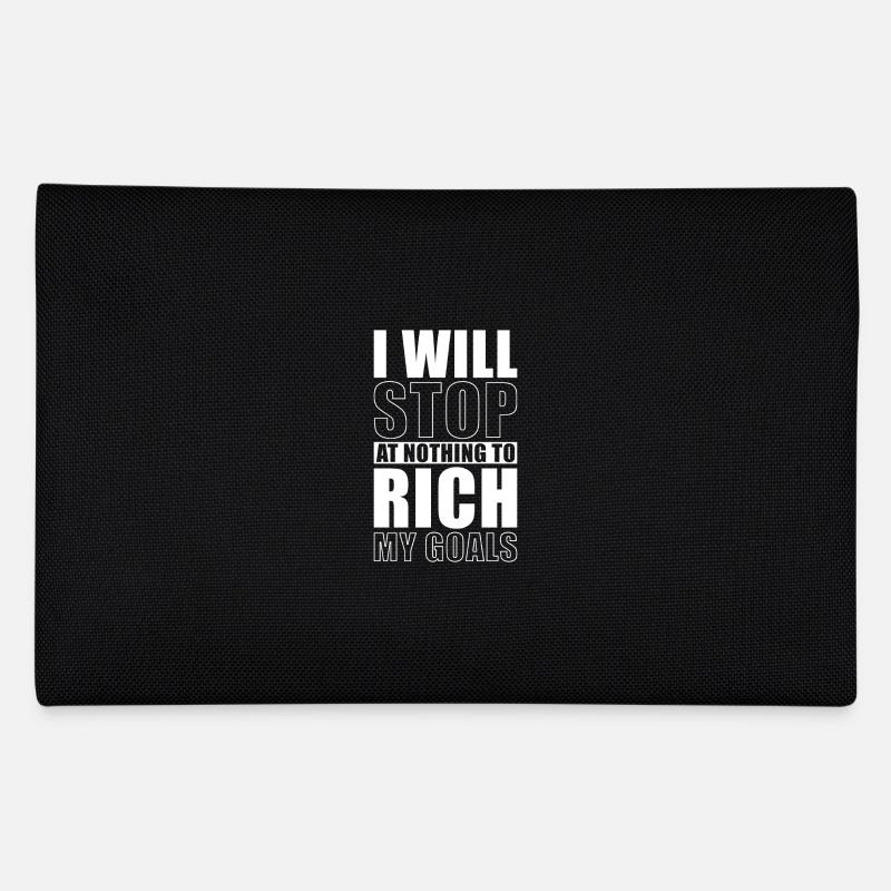 I will stop at nothing to rich my goals Federtasche