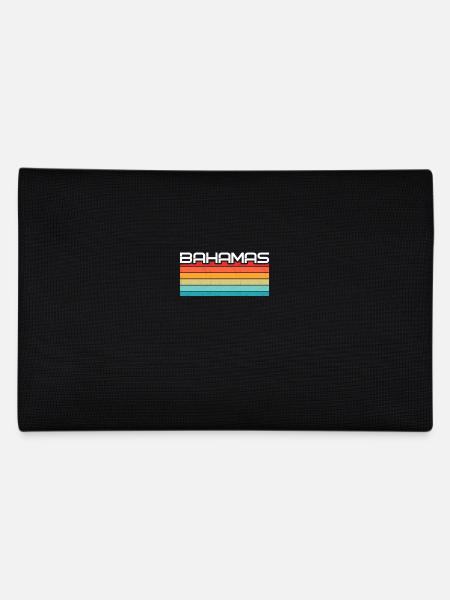 Vintage Urlaub Reise Karibik Bahamas - Federtasche - Schwarz - Hinten