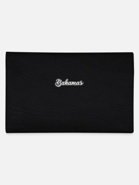 Vintage Urlaub Reise Karibik Bahamas - Federtasche - Schwarz - Hinten