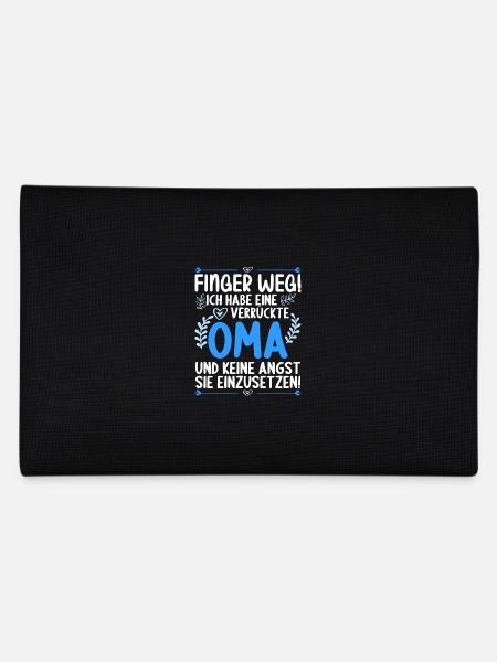 Finger weg! Ich habe eine verrückte Oma - Federtasche - Schwarz