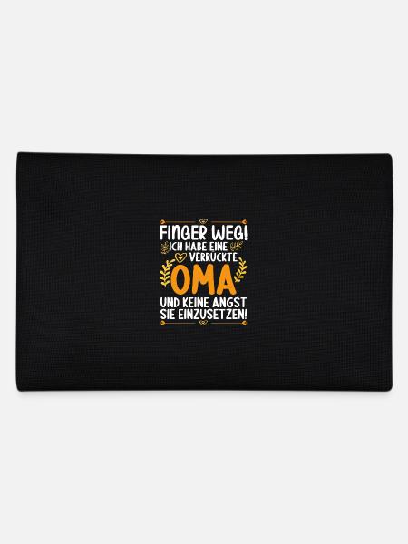 Finger weg! Ich habe eine verrückte Oma - Federtasche - Schwarz - Hinten