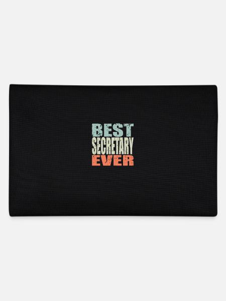 Best Secretary ever Secretary Gift - Pencil Case - black - Back