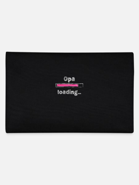 Opa 2023 loading Opi Grandpa witziges lustiges Opa - Federtasche - Schwarz - Hinten