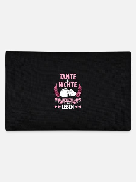 Tante und Nichte Freunde fürs Leben - Federtasche - Schwarz - Hinten