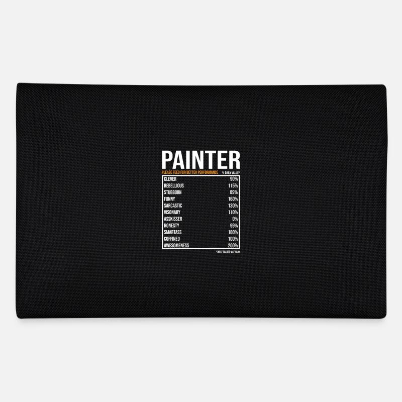Maler tageswerte Lustiger Maler - Federtasche - Schwarz