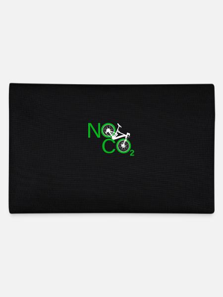 No CO2 Fahrrad Klimawandel MTB Mountainbike E-Bike - Federtasche - Schwarz - Hinten