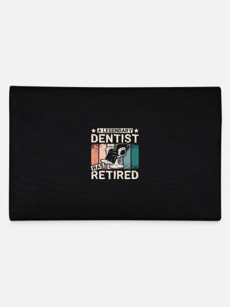 A legendary dentist has retired - Pencil Case - black - Back
