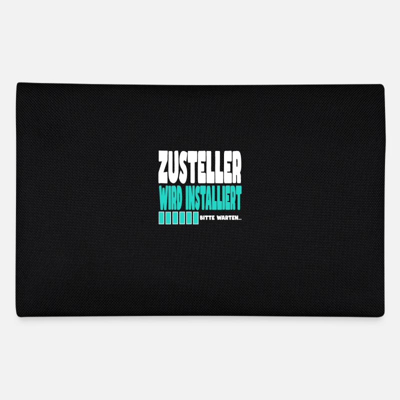Zusteller wird installiert Federtasche