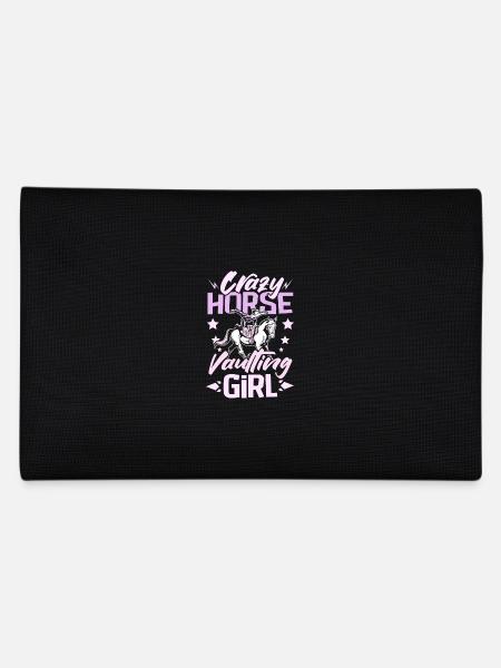 Crazy horse vaulting girl - Federtasche - Schwarz - Hinten