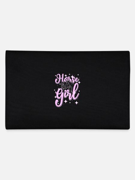 Hourse girl - Pencil Case - black - Back