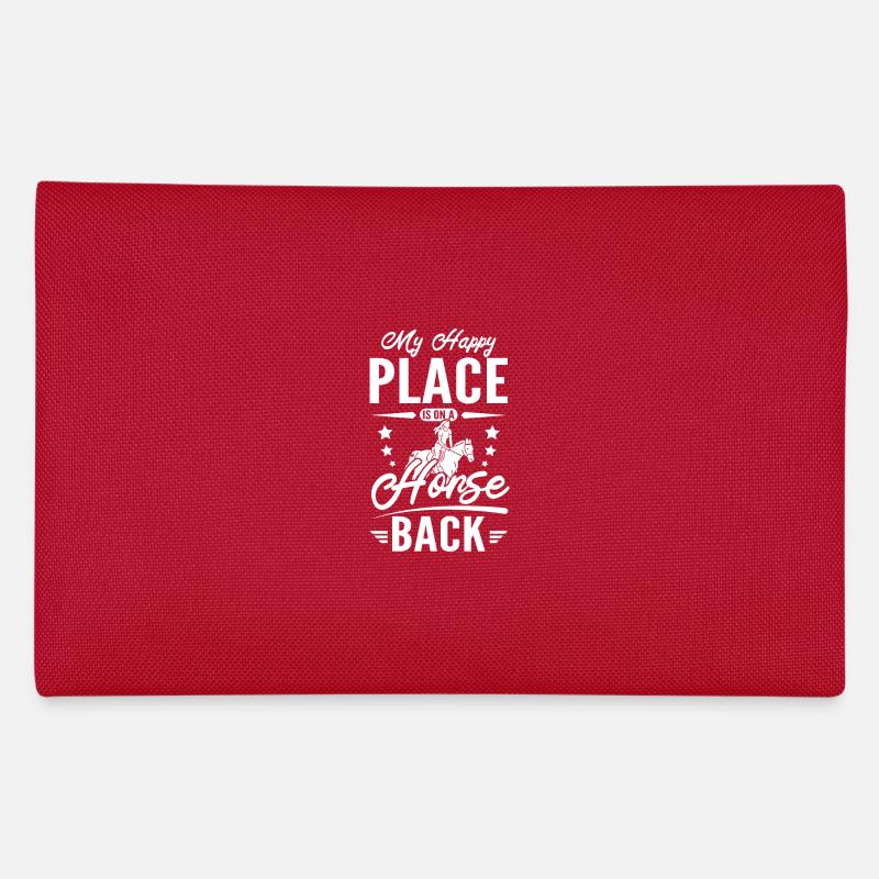 My happy place is on a horse back Federtasche