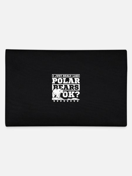 I just realy like polar bears ok? - Pencil Case - black - Back
