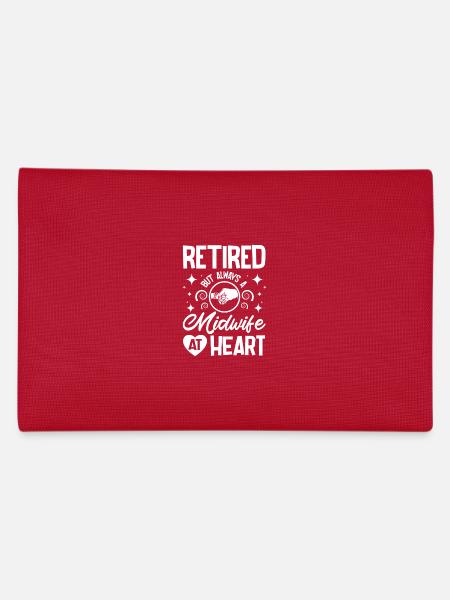 Retired but always a midwife at heart - Federtasche - Rot - Hinten