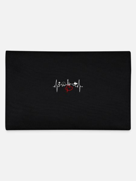 Las Vegas Skyline Heartbeat Nevada USA Heart Love - Pencil Case - black - Back