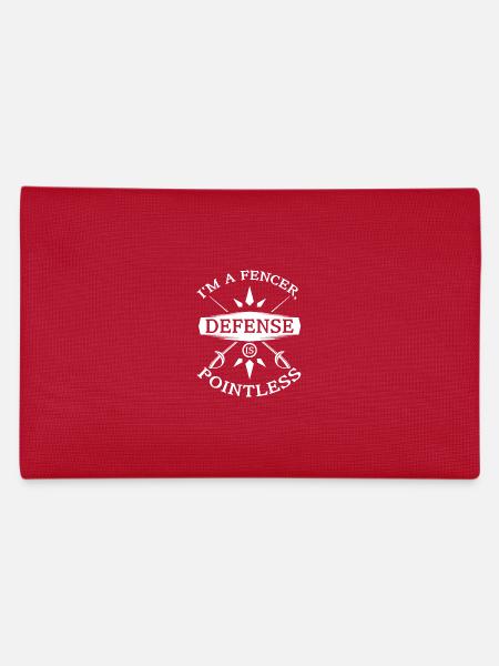 I'm a fencer defense is pointless - Federtasche - Rot - Hinten
