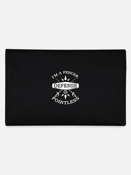I'm a fencer defense is pointless - Federtasche - Schwarz - Hinten